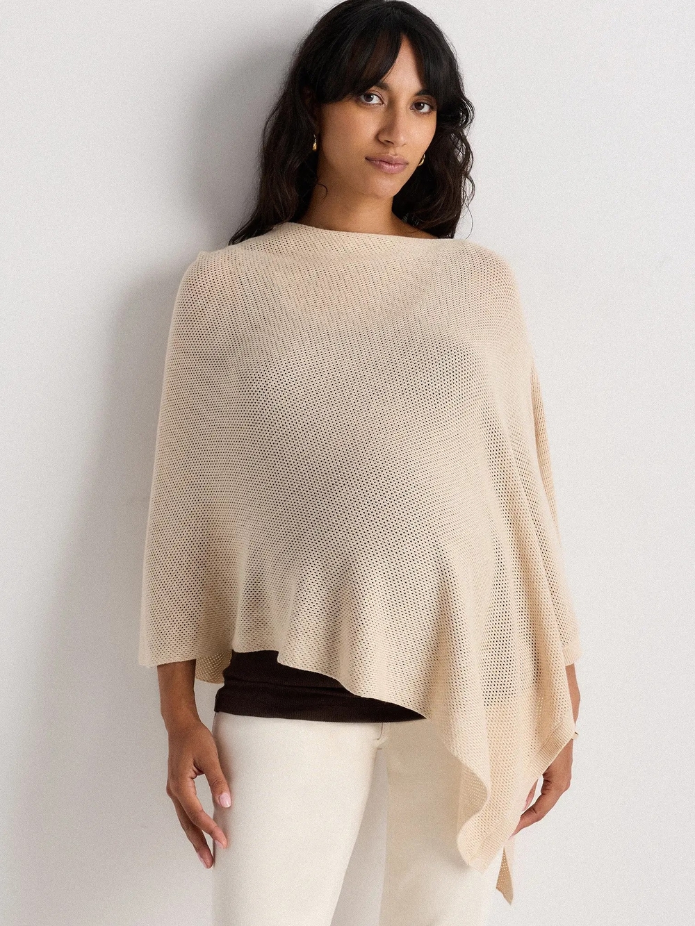 Lightweight Cotton Cashmere Nursing Shawl